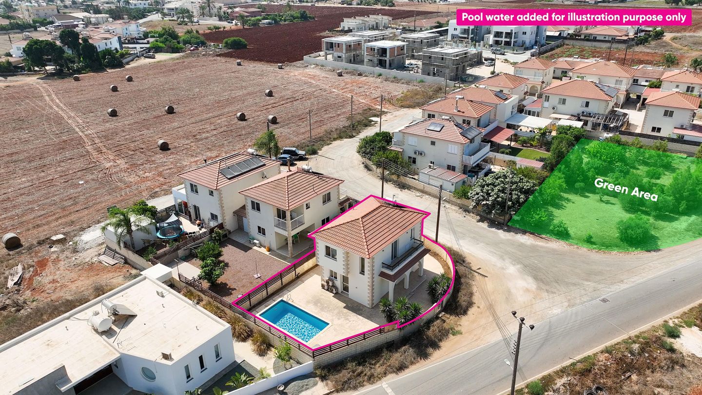 Two-bedroom house with swimming pool in Xylofagou, Larnaca — property for sale in Larnaca, Xylofagou, Cyprus